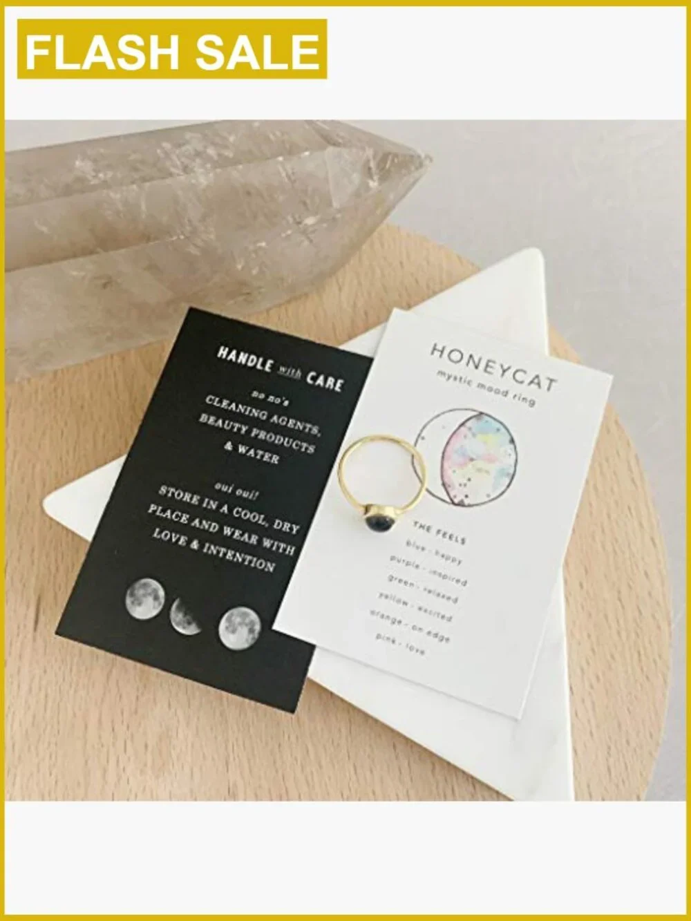 Mood Ring - Gold Plated Stacking Ring Size 6